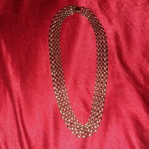 Sterling silver gold plated necklace